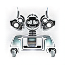 luxurious humanoid limousine robot, in the style of The Transformers tattoo design idea