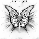 A Cyborg Travesti Butterfly tattoo design idea