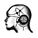 Human-Aligned Artificial General Intelligence tattoo design idea