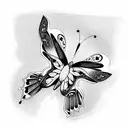 A Cyborg Travesti Butterfly tattoo design idea
