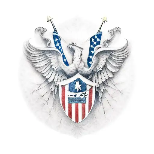 American pride tattoo design idea