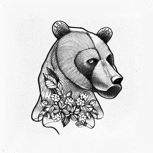 bear,butterfly, Joshua tree, flowers, native,jewelry tattoo design idea