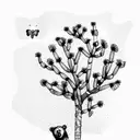 bear,butterfly, Joshua tree, flowers, native tattoo design idea