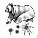 bear,butterfly, Joshua tree, flowers, native,jewelry tattoo design idea