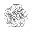  sine wave that starts from the space between the index finger and thumb and runs along the entire forearm tattoo design idea