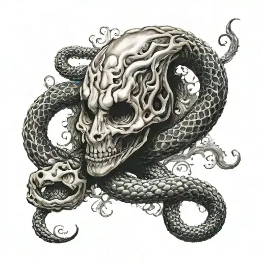The Dark Mark Harry Potter tattoo design idea