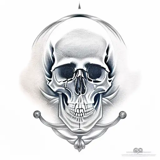 Skull tattoo design idea
