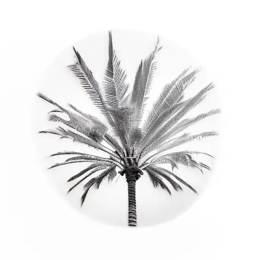 Palm Tree tattoo design idea