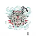 kanji de guerra tattoo design idea