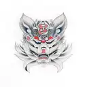 kanji de guerra tattoo design idea