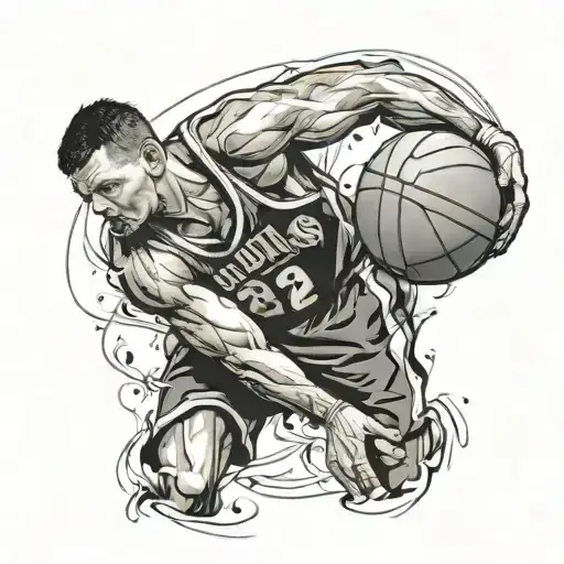 Paul mokeski basketball player tattoo design idea