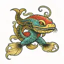 electric eel tattoo design idea