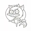 regular show tattoo design idea