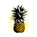 Pineapple tattoo design idea