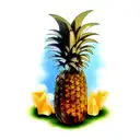 Pineapple tattoo design idea