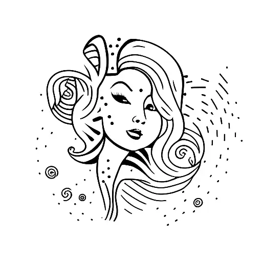 dancing queen tattoo design idea