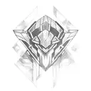 dark link tattoo design idea