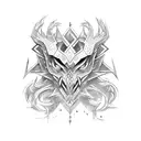 dark link tattoo design idea