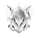 dark link tattoo design idea