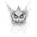 water splash and calligraphy  tattoo design idea