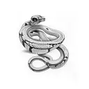 snake skeleton wrap around  tattoo design idea