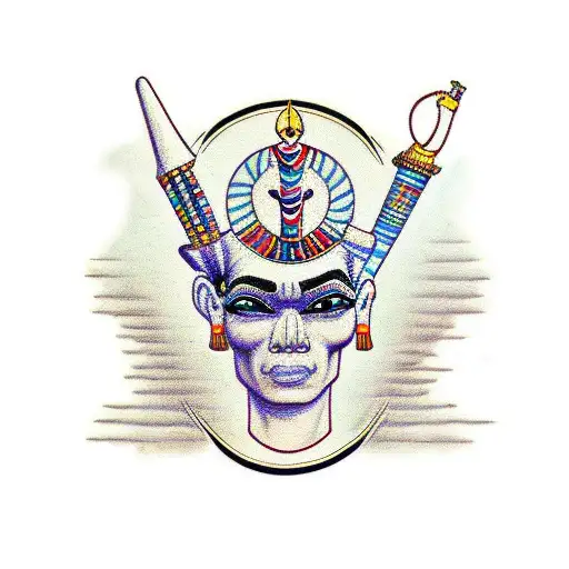 Egypt god Osiris  tattoo design idea