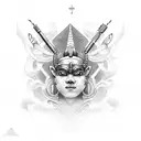 osiris god tattoo design idea