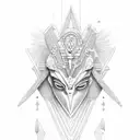 osiris god tattoo design idea