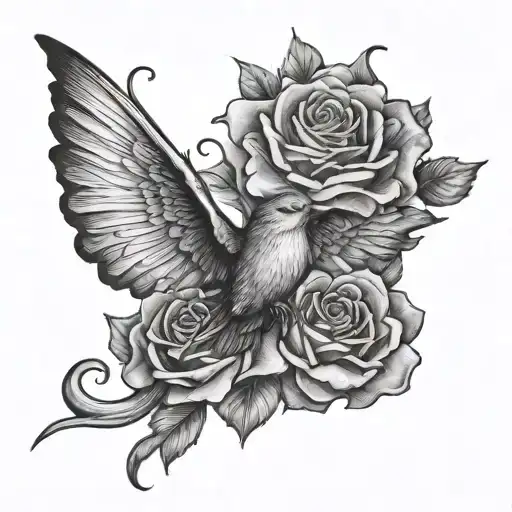 goodnight god bless you tattoo design idea