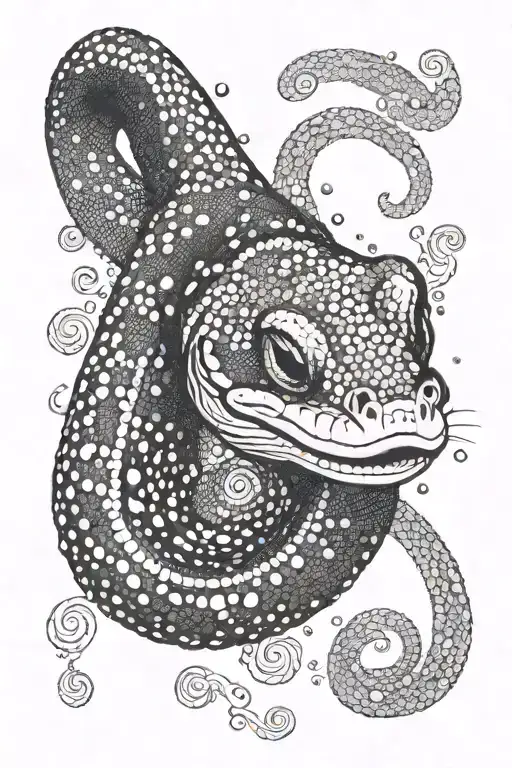 moray eel tattoo design idea