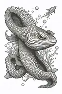 moray eel tattoo design idea