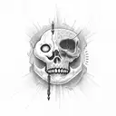 pain of hardwork vs pain of regret tattoo design idea