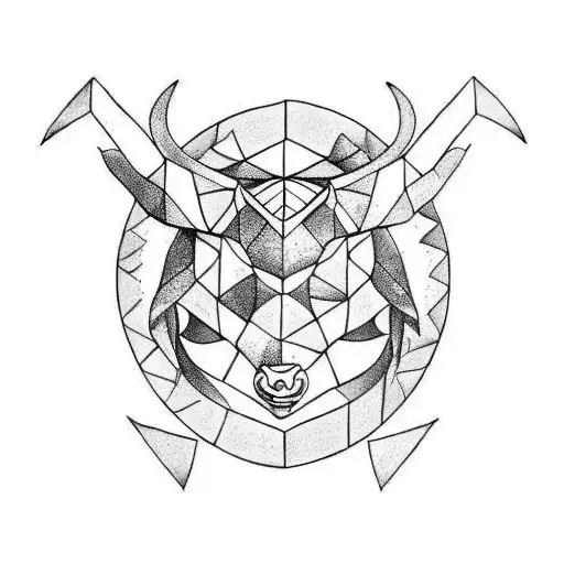 taurus and Capricorn  tattoo design idea