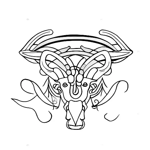 taurus and Capricorn  tattoo design idea
