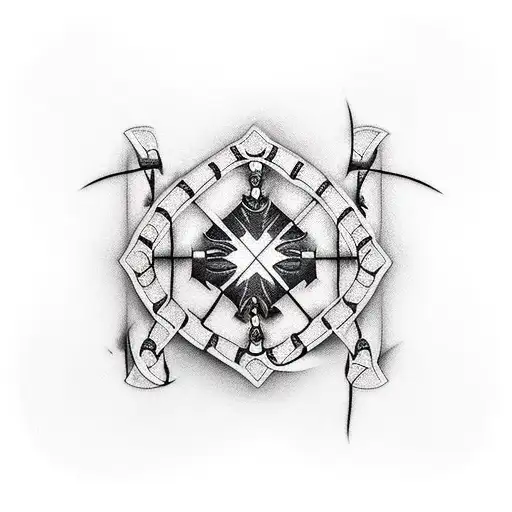 Domino tattoo design idea