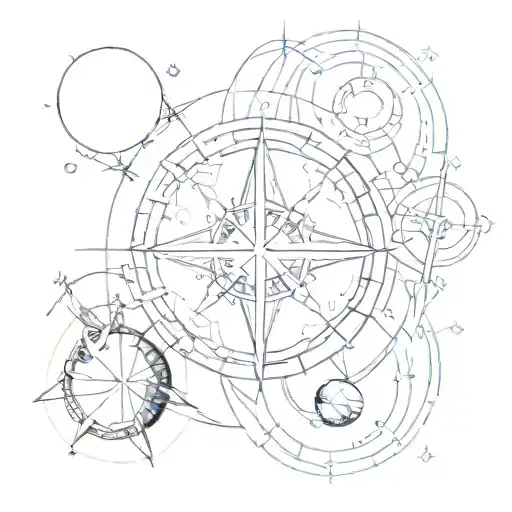 Create a new symbol by combining the vulcanus and pluto symbols in astrology. tattoo design idea