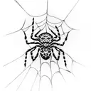 Spider Web tattoo design idea
