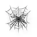 Spider Web tattoo design idea