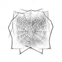 Spider Web tattoo design idea