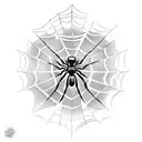 Spider Web tattoo design idea