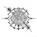 Spider Web tattoo design idea