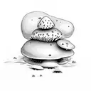 elegant small mushroom frog tattoo design idea