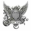 Bon Jovi tattoo design idea