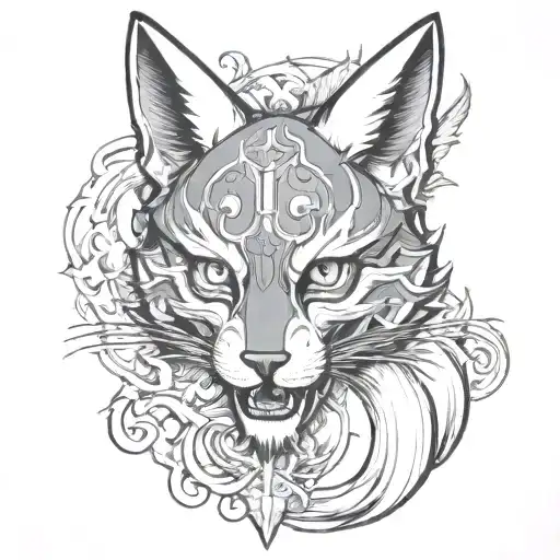  with three body problem backround tattoo design idea