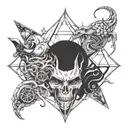 3 Body Problem tattoo design idea