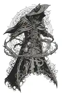 use the imagem from the Cape of the phisical game off the original Bloodborne game tattoo design idea