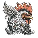 FIGHTING ROOSTER tattoo design idea