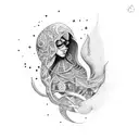 Strong, brave, crazy, brilliant, and a little bit weird tattoo design idea