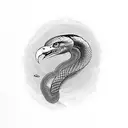 snake swooping attacked by eagle forearm tattoo design idea