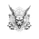 serenity, courage, wisdom prayer tattoo design idea